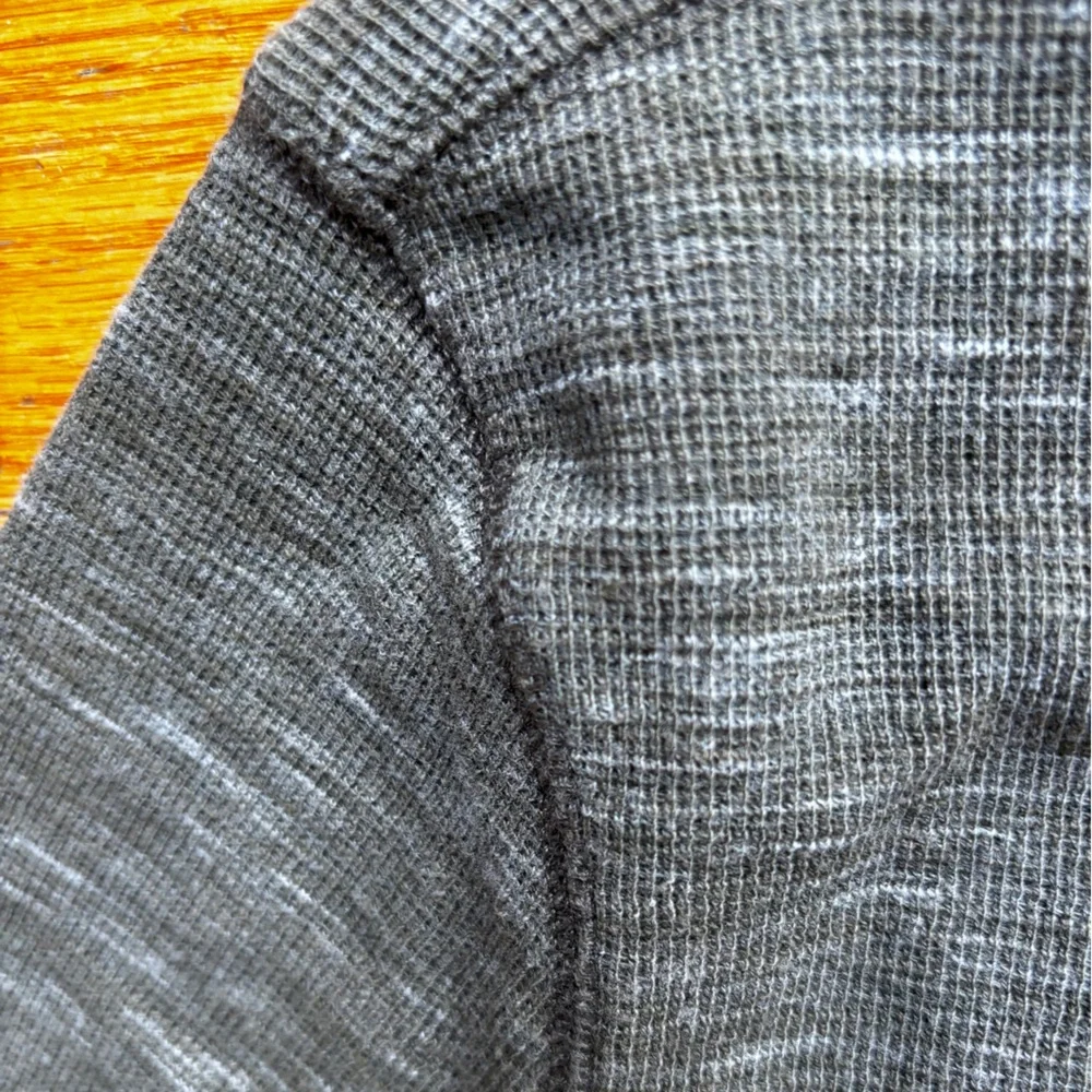 Men's Olive Green Heathered Long Sleeve